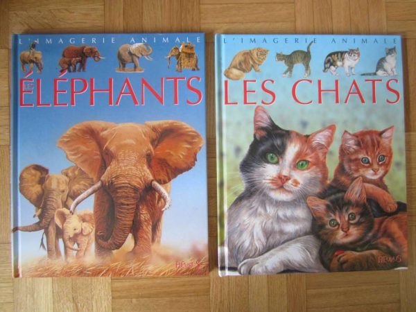 Lot de 2 L'imagerie animale : Les éléphants & Les chats