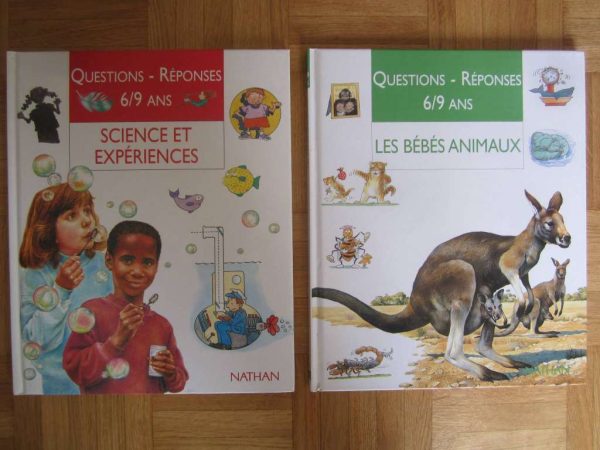Lot de 2 livres Questions-réponses 6/9 ans - Nathan