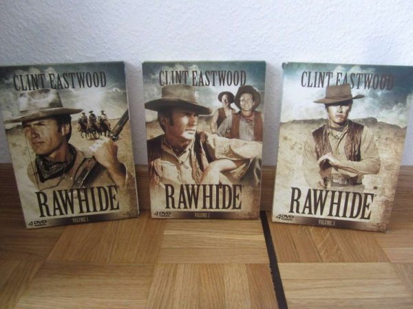 Coffrets DVD RAWHIDE, Clint Eastwood, volumes 1-2-3