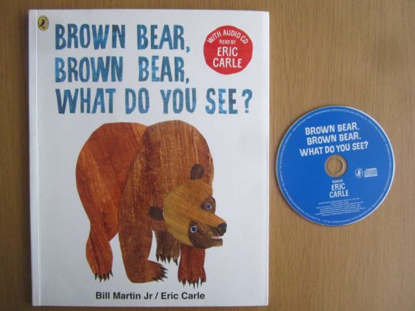 Livre en anglais et CD : Brown bear, what do you see ?