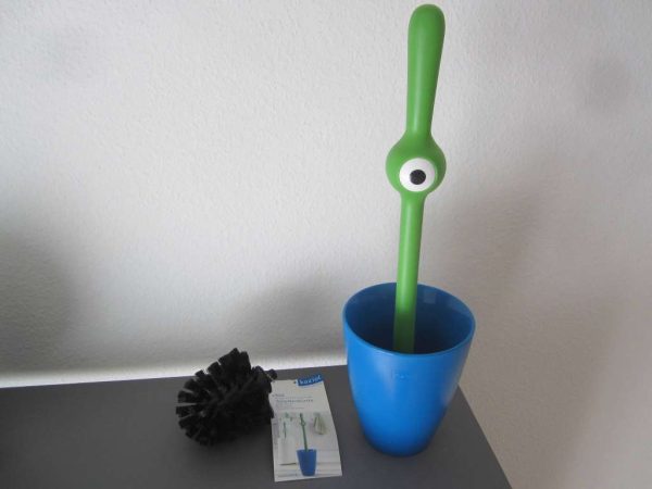 Brosse WC Koziol "oeil espion" (brosse noire neuve)