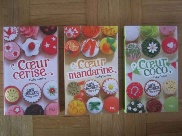 Les filles au chocolat : coeur cerise / mandarine / coco