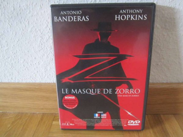DVD Le masque de Zorro - Banderas, Hopkins, Zeta-Jones