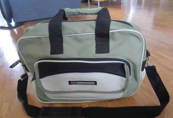 Sac cartable souple en tissu "Maui-wowie" (env. 38 x 27 cm).