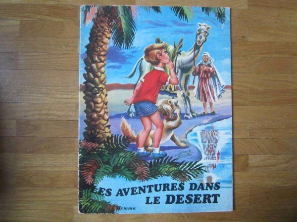 Livre ancienne édition Les aventures dans le désert, Hemma