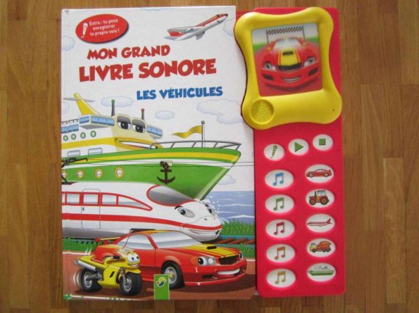 Mon grand livre sonore - Les véhicules