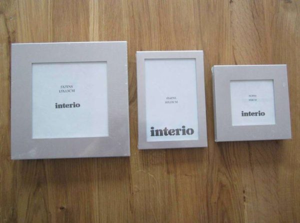 Lot de 3 cadres alu (acheté chez Interio) neufs, emballés