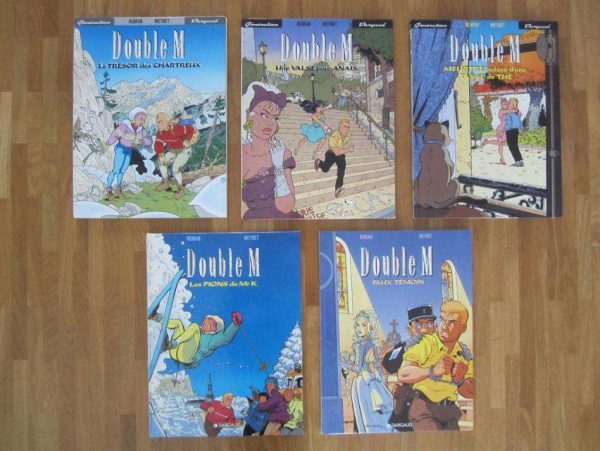 Lot de 5 BD Double M (anciennes éditions) en bon état.