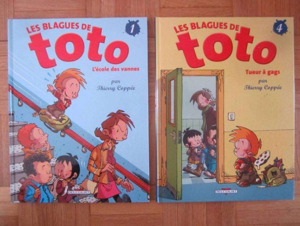 Lot 2 BD Les blagues de Toto, Tomes 1 et 4 - Thierry Coppée.