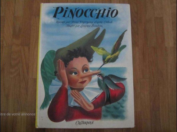 Livre Pinocchio, Casterman (ancienne édition).