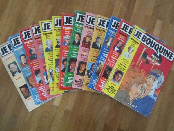 Lot de 13 livres "Je bouquine" de 08.1988 à 12.1989
