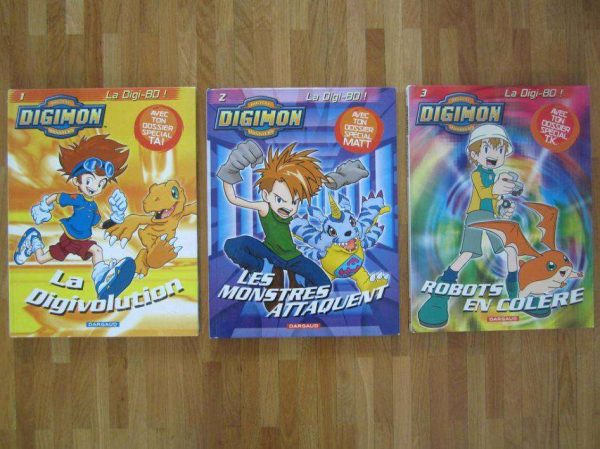Lot de 3 BD DIGIMON : Digital Monsters, Dargaud