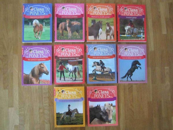 Collection "Clara et les poneys" nos 1 à 10 (en bon état).