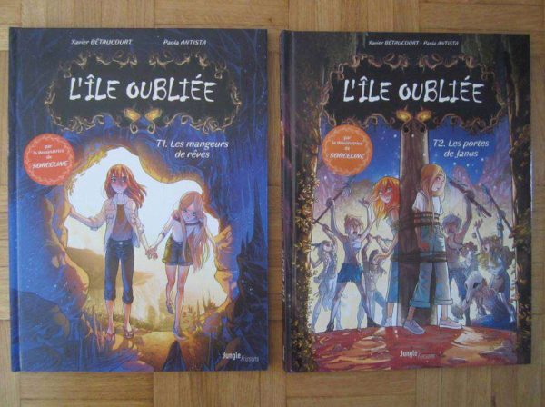 Lot de 2 BD L'île oubliée Tomes 1 et 2