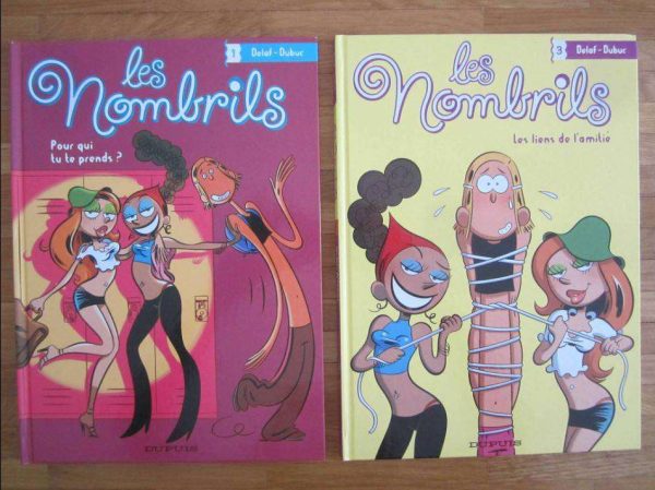 Lot de 2 BD Les Nombrils (en parfait état)
