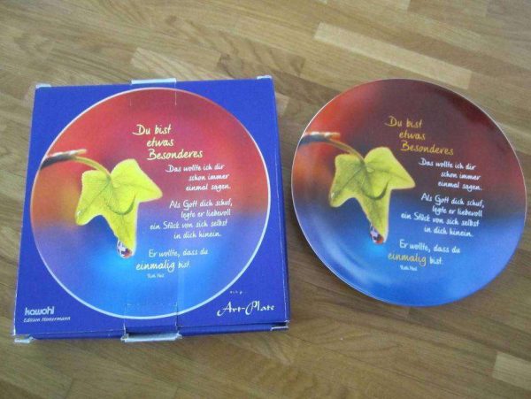 Assiette (Art-plate) "Du bist etwas Besonderes".