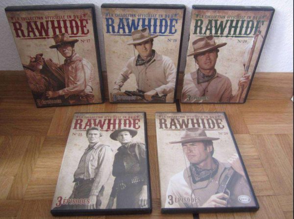 Lot de 5 DVD Rawhide avec Clint Eastwood