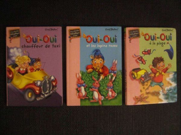 Lot de 3 livres Oui-Oui, ma première bibliothèque rose.