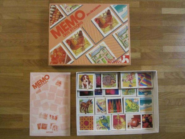 Jeu de paires vintage "Mémo des images" Nathan, 1982