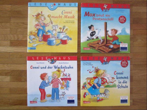 Lot de 4 livres en allemand LESEMAUS, Carlsen (d'occasion)