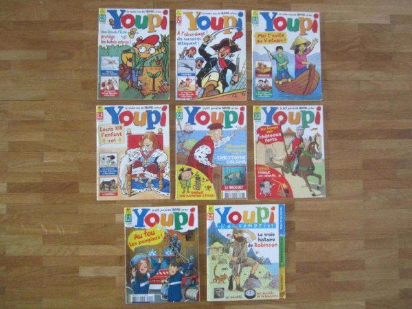 Lot de 8 petits magazines YOUPI 5-8 ans (d'occasion)