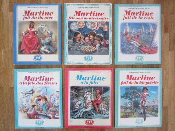Lot de 5 livres "Martine" d'occasion + 1 offert