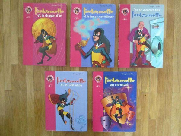 Lot de 5 livres Fantômette - Bibliothèque rose