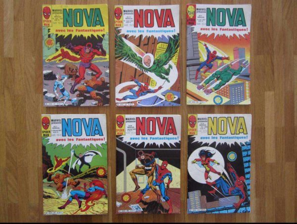 Lot de 6 mensuels NOVA avec les Fantastiques, 1981-82