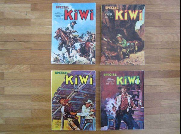Lot de 4 BD trimestriel SPECIAL KIWI anciennes éd. (77-78)