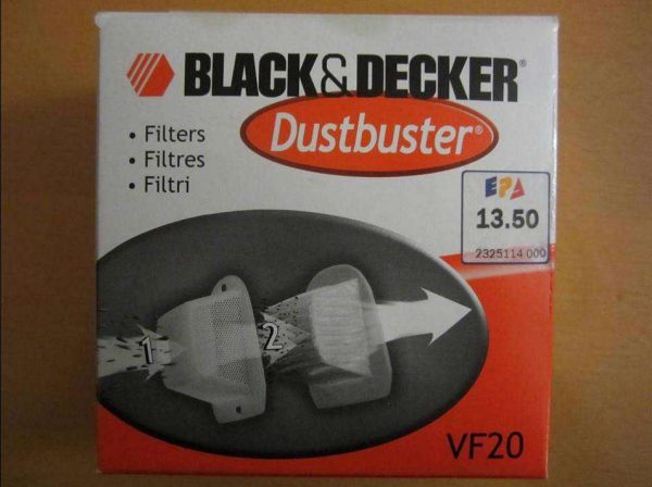 Filtres pour aspirateur Black & Decker Dustbuster VF20