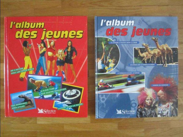 Lot de 2 livres "L'album des jeunes" 1998-1999 + 2000-2001