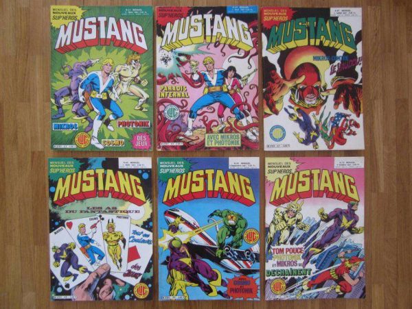Lot de 6 mensuels MUSTANG, anciennes éditions 1981