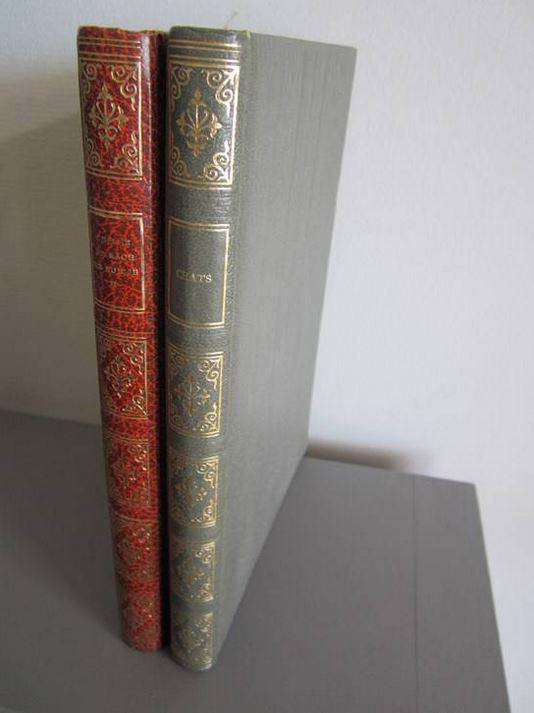 Lot de 2 livres "Les chats" et "chiens de race en Suisse II"