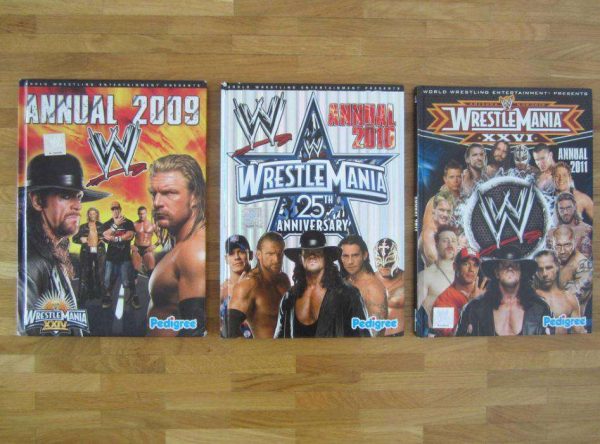 Lot de 3 livres Annual 2009/10/11 WrestleMania - Pedigree