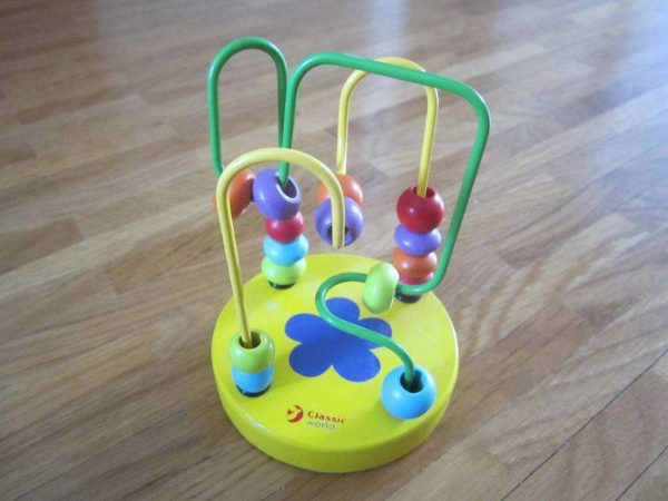 Mini plateau rond colimaçon / boulier "Classic world".