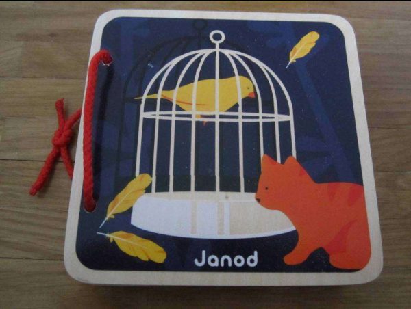 Premier livre en bois Happy Animo - Janod
