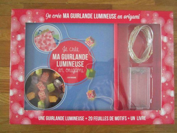 Coffret "Je crée ma guirlande lumineuse en origami" (NEUF)