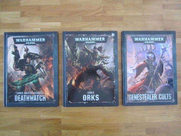 3 livres WARHAMMER 40,000 (en parfait état) : CHF 22.-/pce