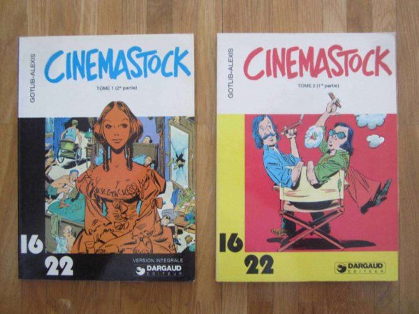 Lot de 2 BD 16/22 CINEMASTOCK Gotlib Alexis