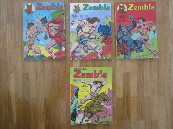 Lot de 4 comics ZEMBLA, anciennes éditions 1977-78.