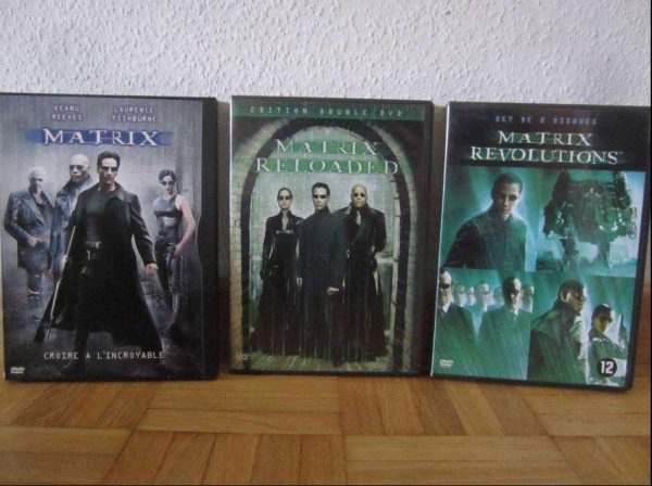 Lot de 3 DVD Matrix - Keanu Reeves, Laurence Fishburne