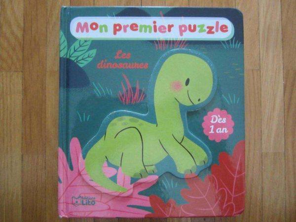 Livre cartonné "Mon premier puzzle : les dinosaures".