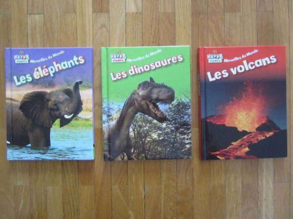 Lot de 3 petits livres McDonald's : Merveilles du Monde