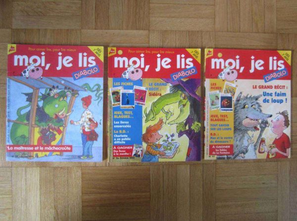 Lot 3 mensuels "moi, je lis" 1994/95 (dès 7 ans) d'occasion