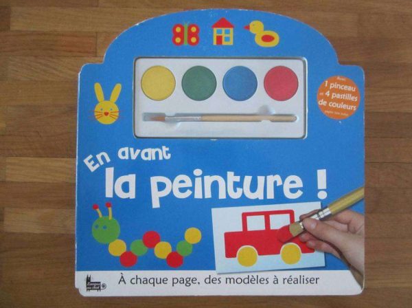 Livre cartonné "En avant la peinture !" - Langue au chat