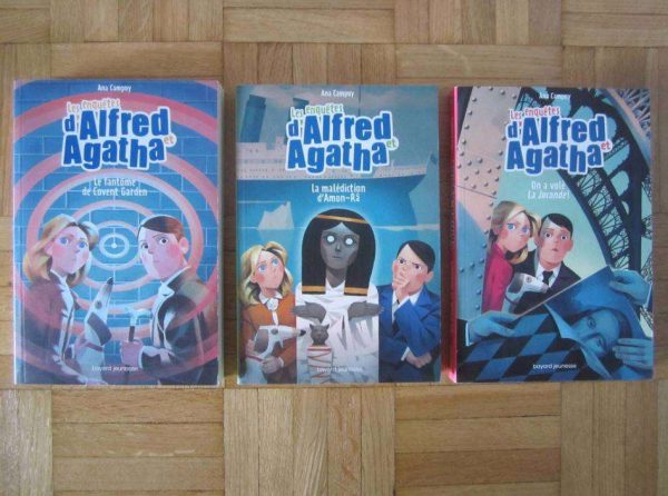 Lot de 3 livres Les enquêtes d'Alfred et Agatha, Ana Campoy