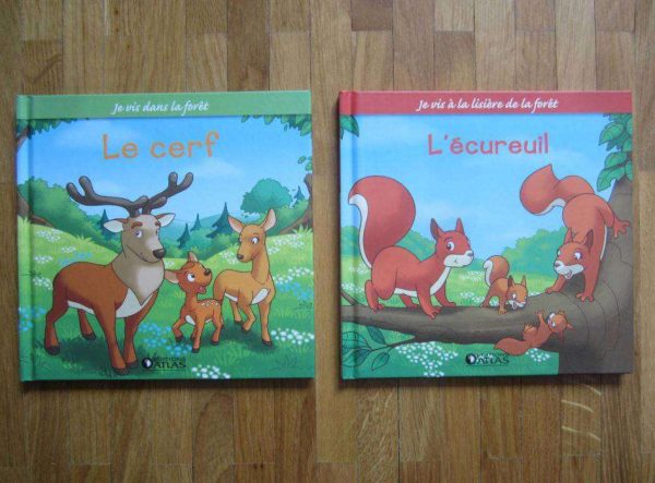 Lot de 2 petits livres : Le cerf + L'écureuil (en bon état)