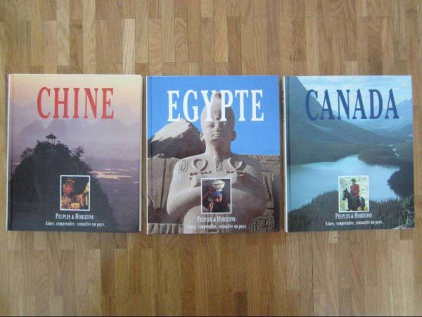 Lot de 3 livres "Peuples & Horizons" : Chine, Egypte, Canada
