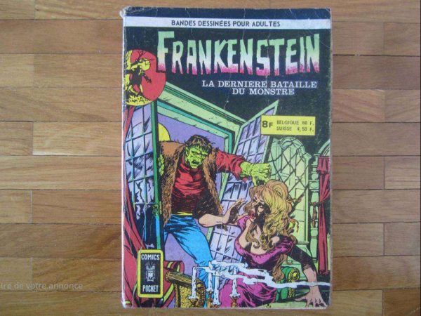 BD comics pocket FRANKENSTEIN, ancienne édition 04/1975