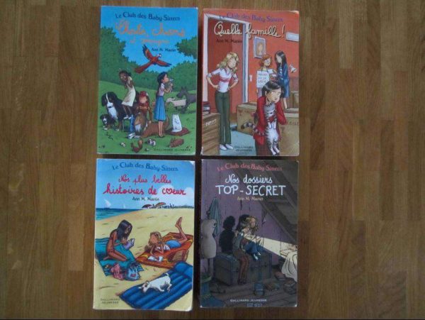 Lot de 4 livres d'occasion "Le Club des Baby-Sitters"